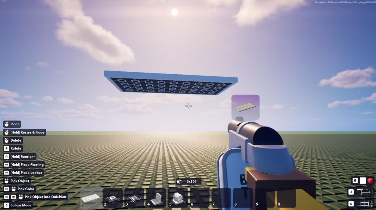 Floating brick image