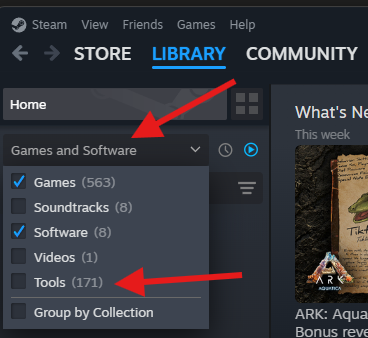 Enabling tools screenshot
